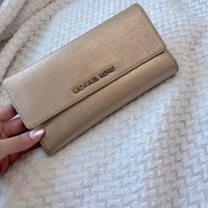 Michael Kors Gold Wallet